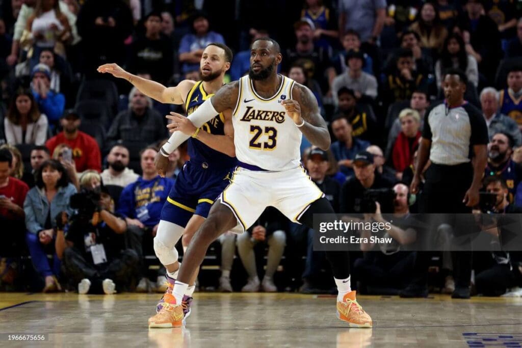 NBA Los Angeles Lakers LeBron James vs Golden State Warriors