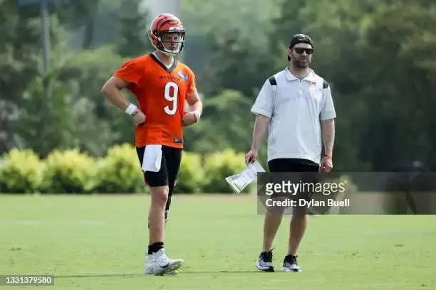 Brian Callahan with the Bengals