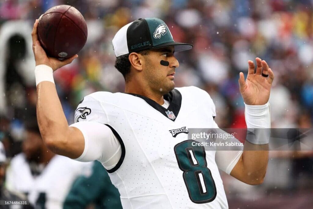 Marcus Mariota with the Eagles signs with the Washington Commanders