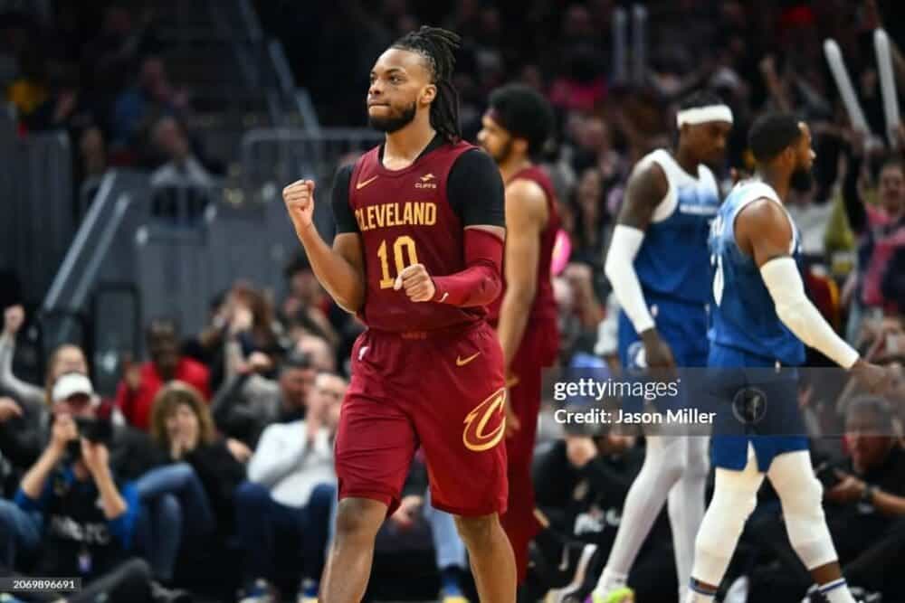 Cleveland Cavaliers NBA Playoffs against Orlando Magic. Darius Garland