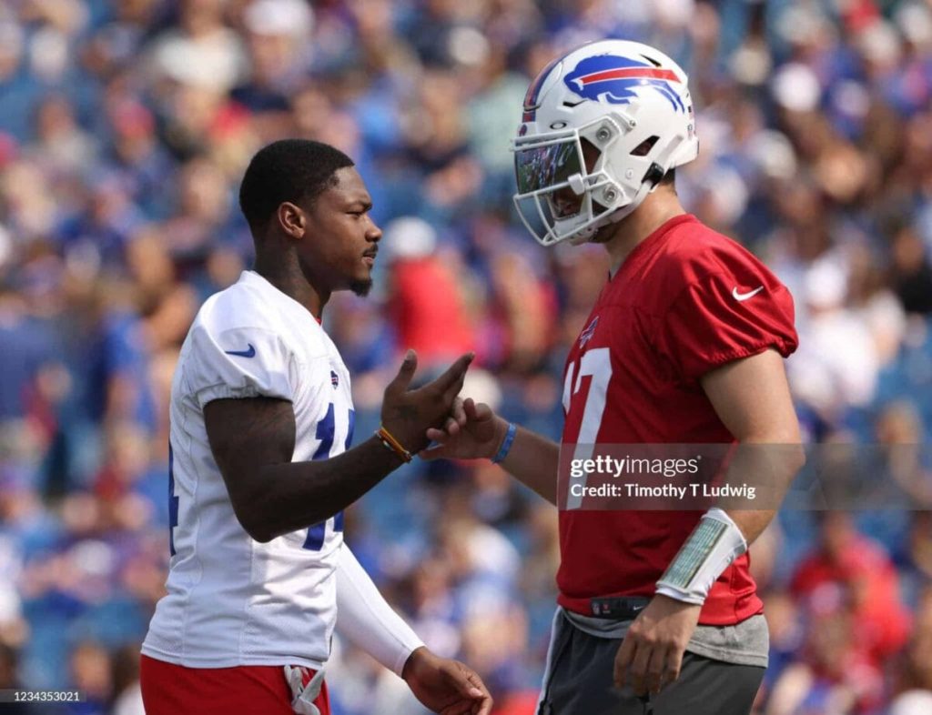 Buffalo Bills Josh Allen and Stefon Diggs