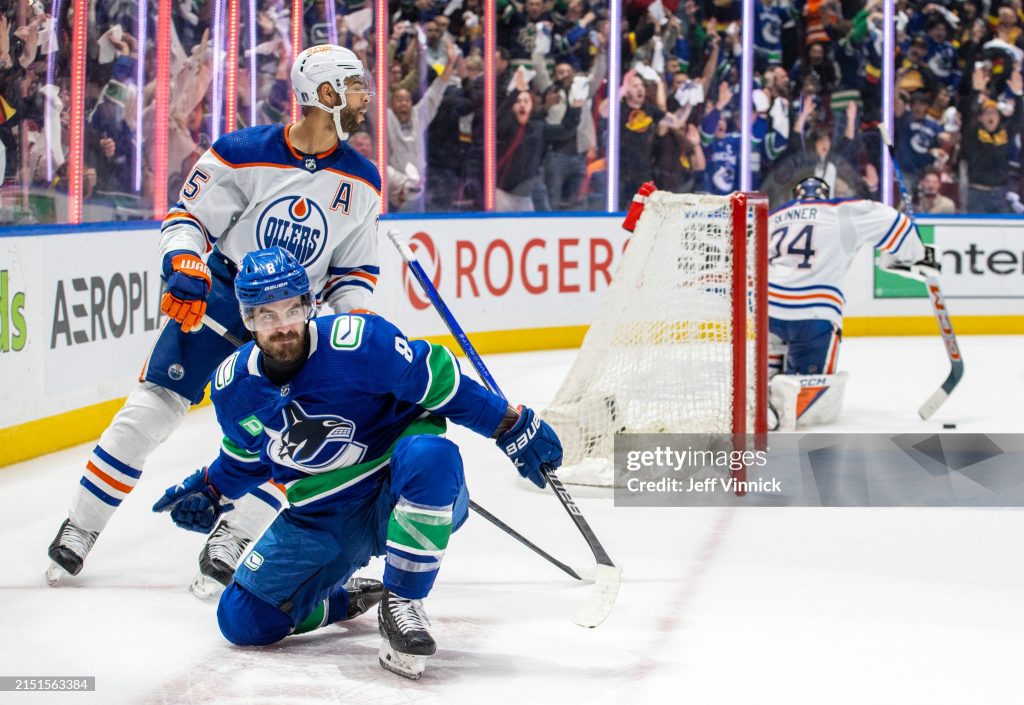 The Edmonton Oilers Blow a 3 Goal lead to Lose Game 1 In Vancouver