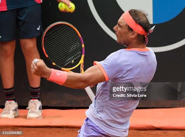 Rafael Nadal at the Rome Open