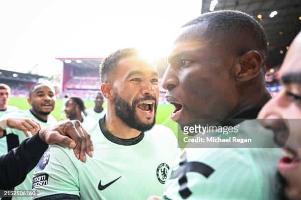 Chelsea players celebrate