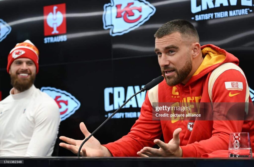 Travis Kelce and Harrison Butker