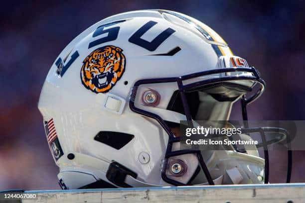 LSU Tigers Football Helmet Harold Perkins Jr.