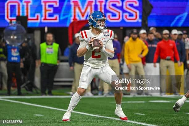 Ole Miss Quarterback Jaxson Dart