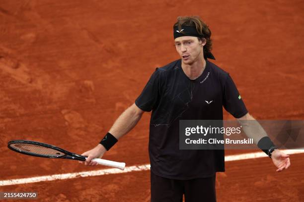 Andrey Rublev in the French Open 