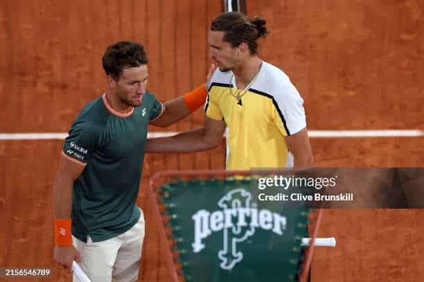 Alexander Zverev and Casper Ruud