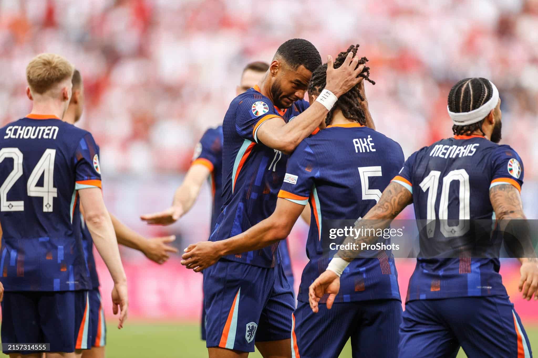 Netherlands players celebrating