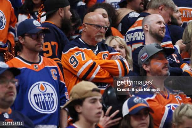 Oilers fans disappointed after Game 3 loss.