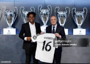 Confirmed: Endrick Gets #16 Jersey at Real Madrid