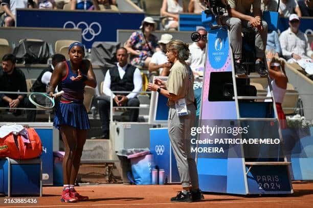 Coco Gauff Defeated In Controversial Olympics Match