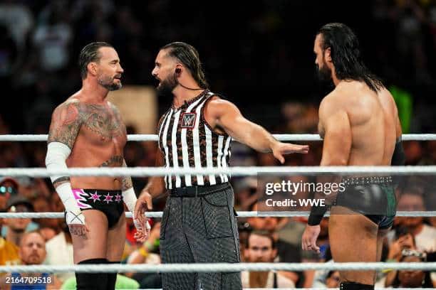 Drew McIntyre, CM Punk, Seth Rollins, Summerslam 2024