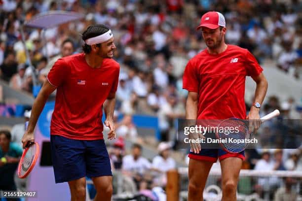 Tommy Paul and Taylor Fritz at the 2024 Olympics