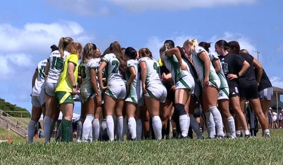 Screenshot USU Girls Soccer 2nd game win