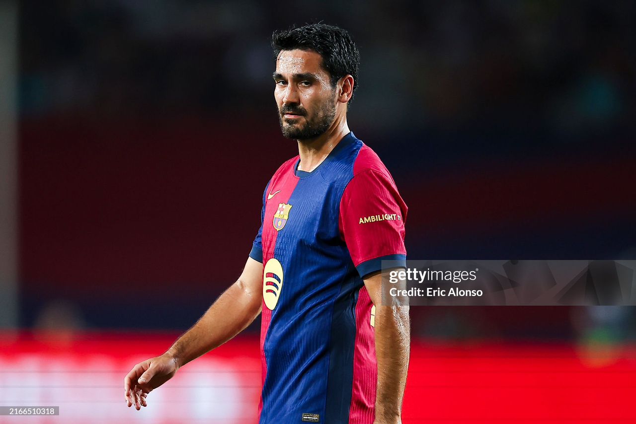 Ilkay Gundogan in barcelona's shirt