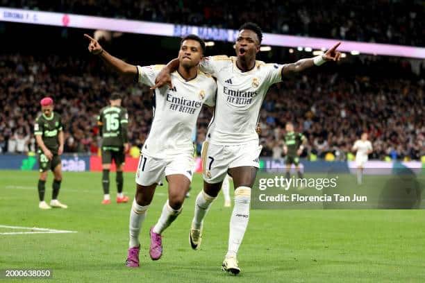 real madrid rodrigo and vinicius jr. celebrating