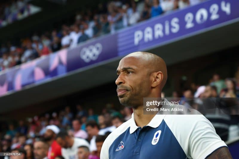 Thierry Henry as the Head Coach for France's Olympic Men Soccer team.