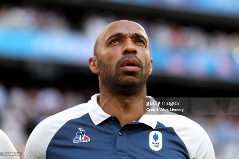 Thierry Henry as the Head Coach for France's Olympic Men Soccer team.