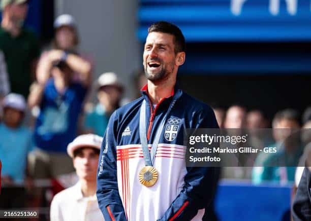 Novak Djokovic won gold at the 2024 Paris Olympics.