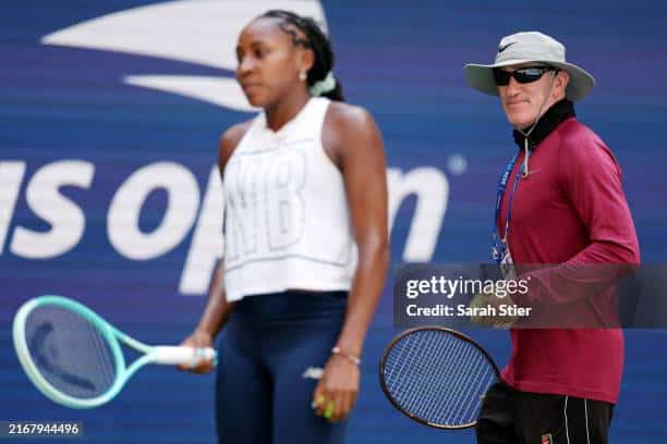 Brad Gilbert and Coco Gauff