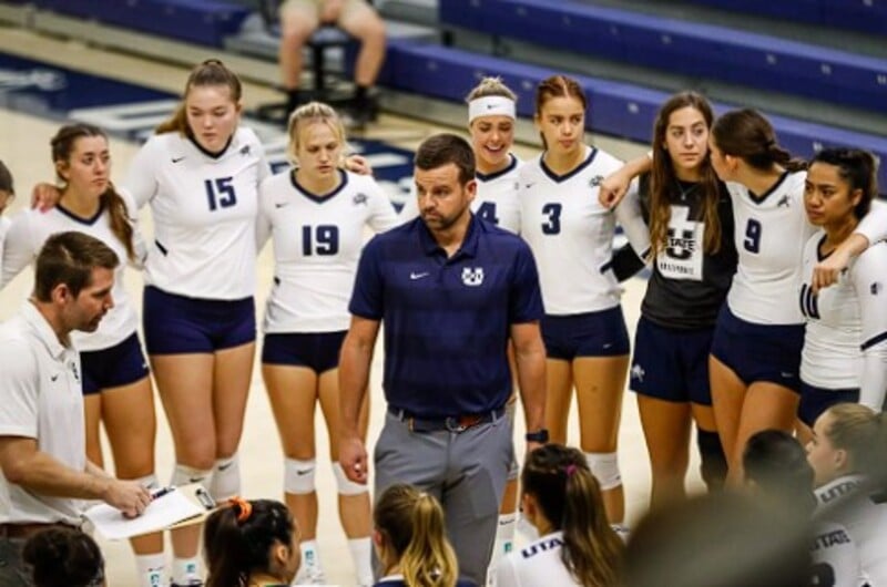 Screenshot USU vs UVU volleyball