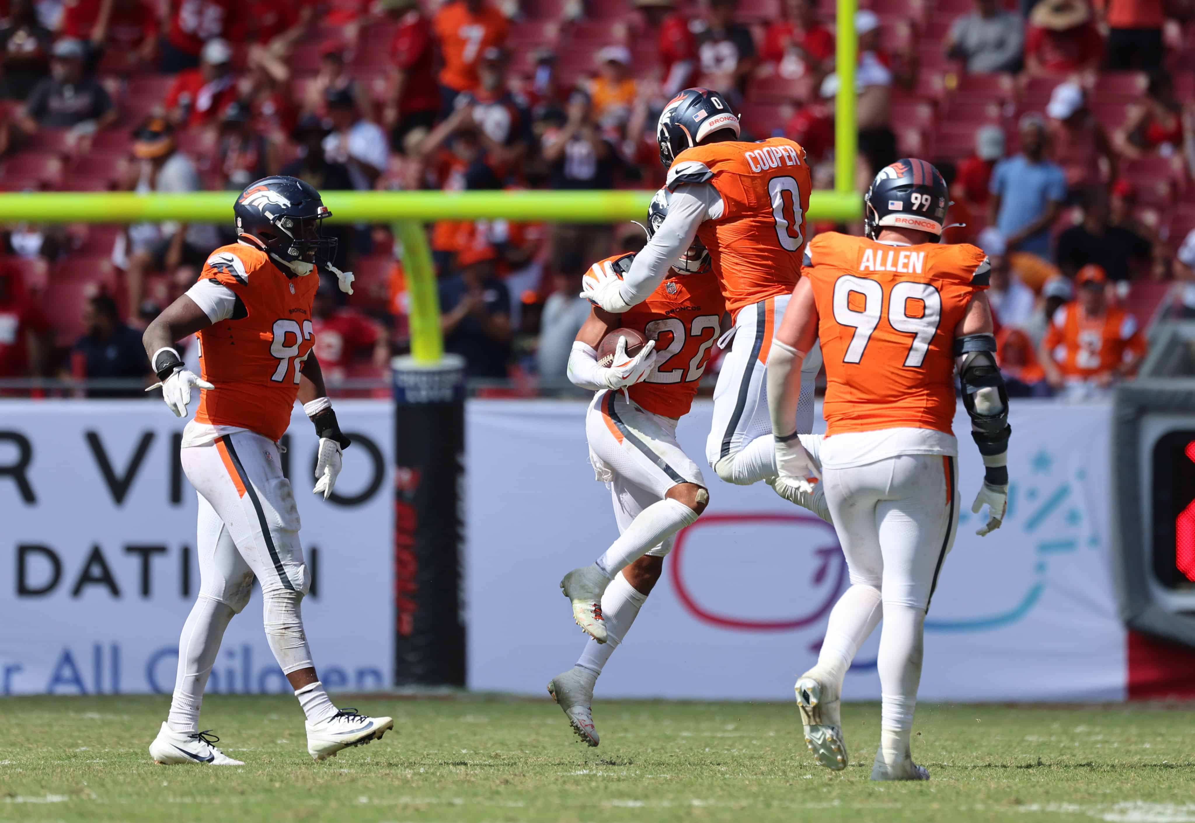 The Denver Broncos face the New York Jets on Sunday.