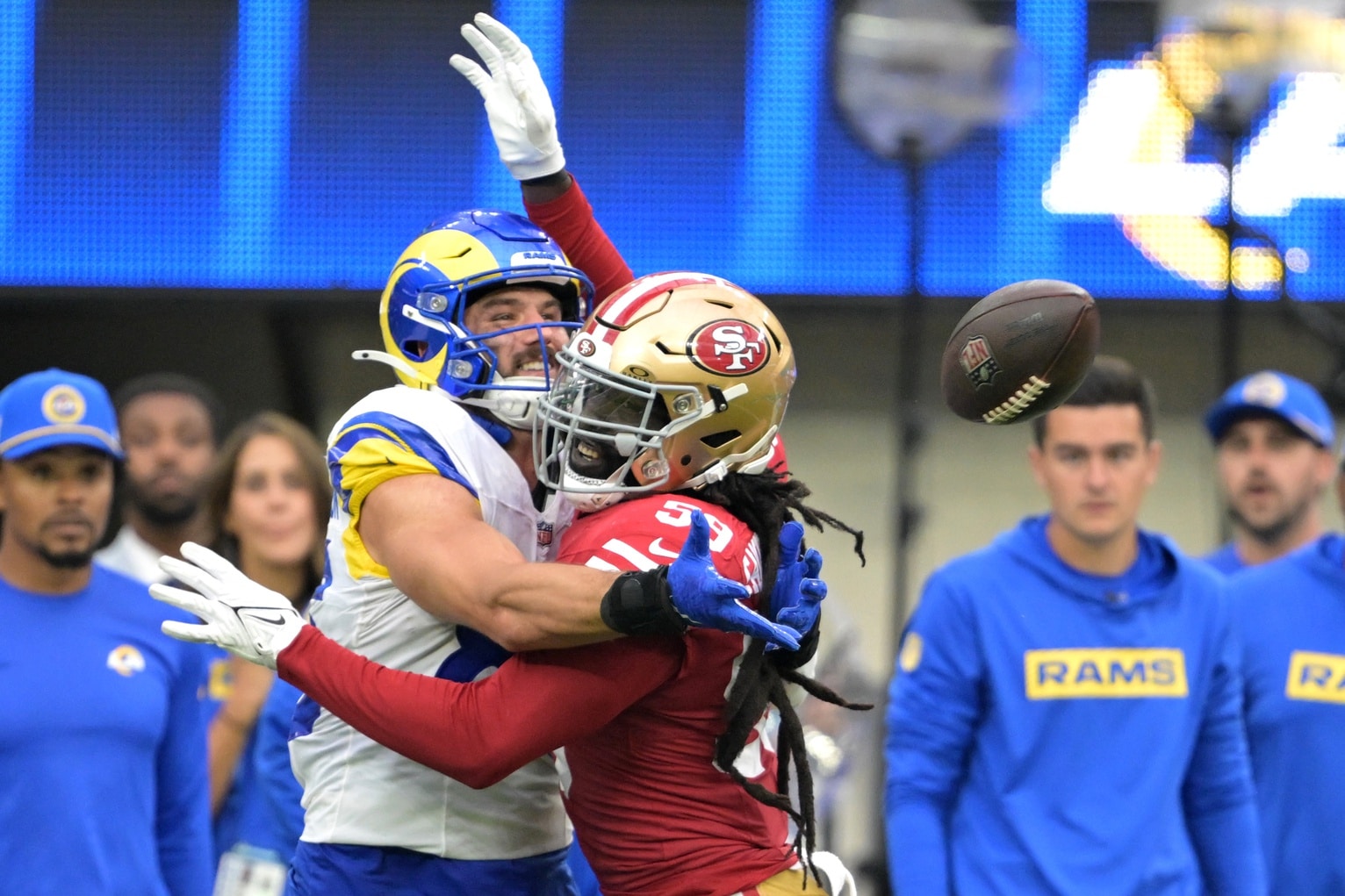 San Francisco 49ers suffers defeat against the Los Angeles Rams