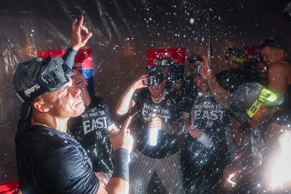 The Yankees clinched the AL East on Thursday.