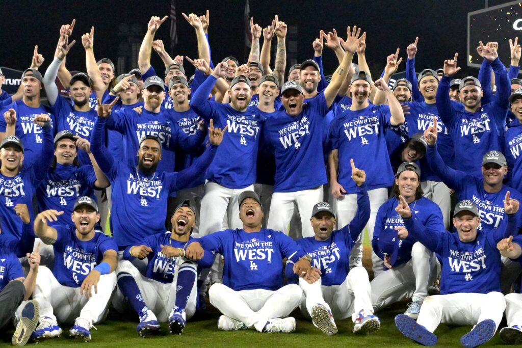 Dodgers won the NL West