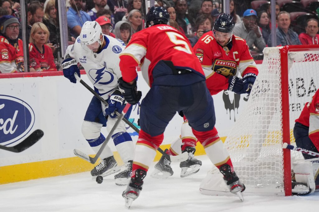 The Florida Panthers face the Lightning in a preseason contest this evening.