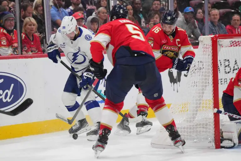 The Florida Panthers face the Lightning in a preseason contest this evening.