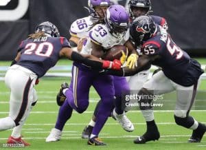 Minnesota Vikings vs. Houston Texans. the last time they faced each other on the gridiron. 