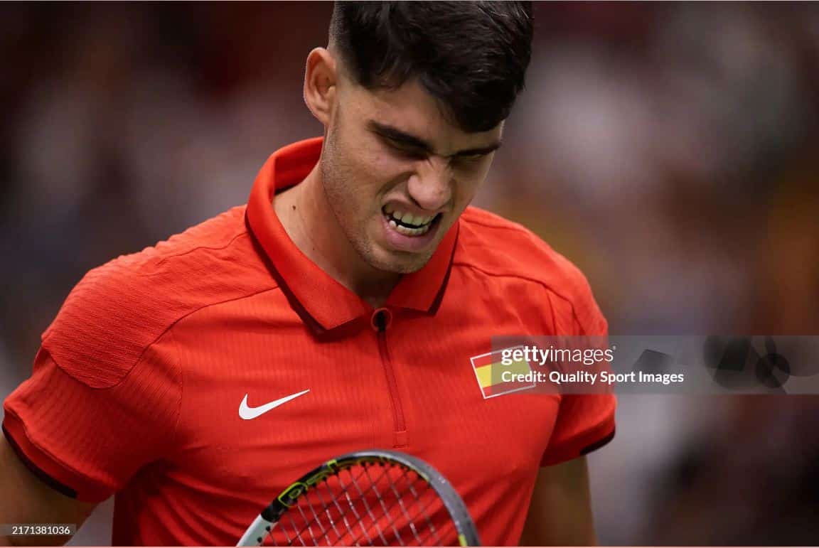 Carlos Alcaraz - 2024 Davis Cup Finals Group Stage in Valencia, Czechia v Spain