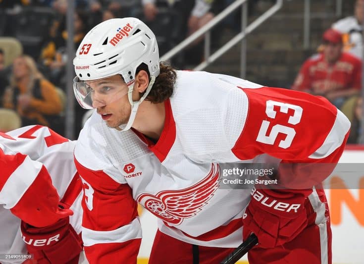 Moritz Seider signed with the Red Wings.