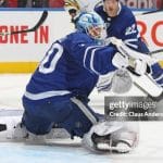 Joe Woll is the favorite to open camp as the Leafs' No. 1 goalie.