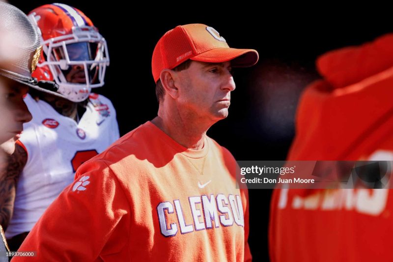 Dabo Swinney Clemson Tigers loss to Georgia