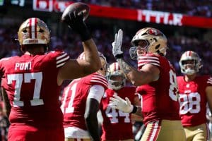 The San Francisco 49ers are facing injuries with George Kittle and Fred Warner