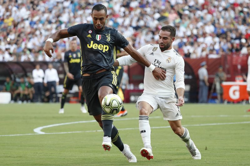 Dani Carvajal of Real Madrid Vinicius Junior