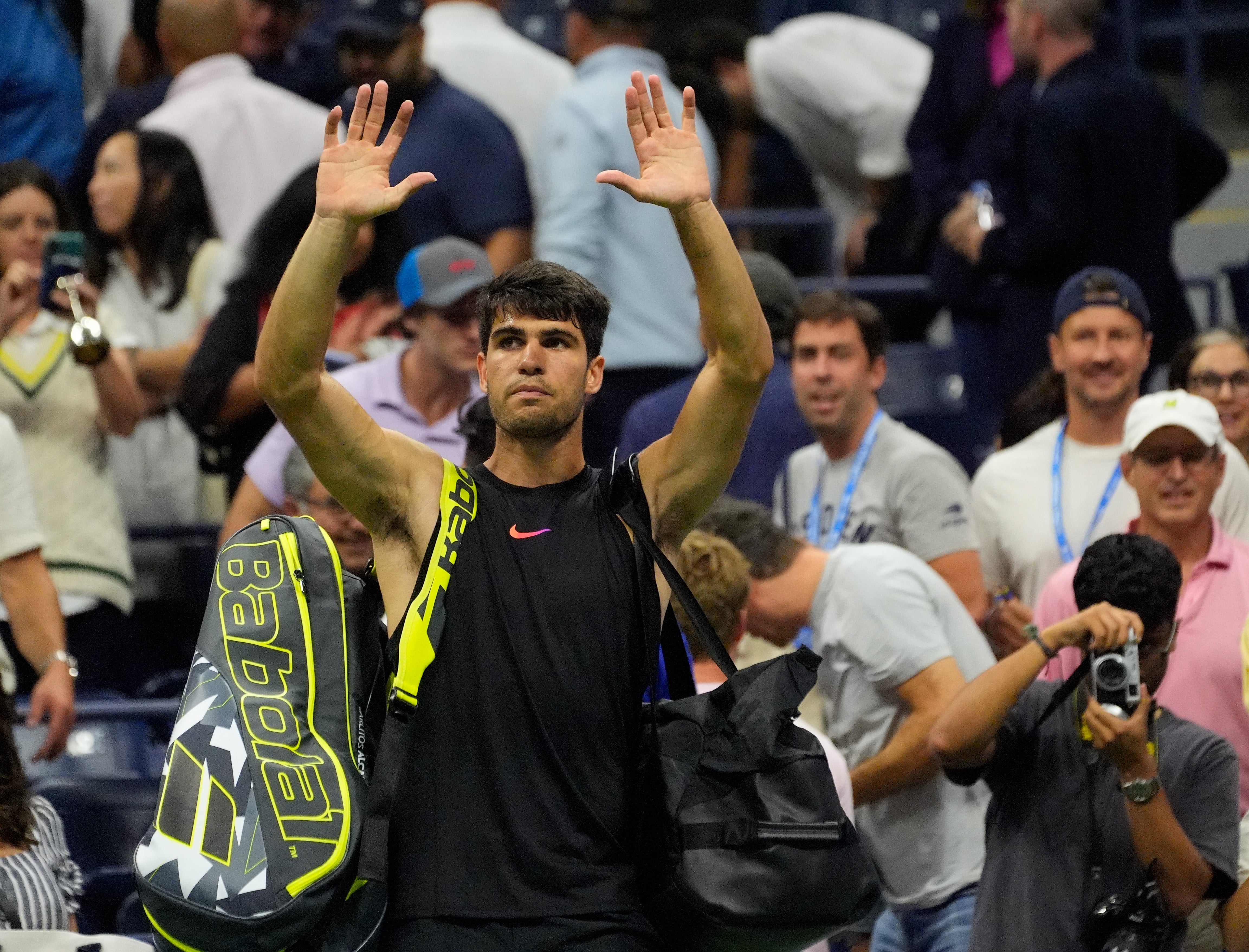 Carlos Alcaraz faces Jannik Sinner in a marquee final in China.