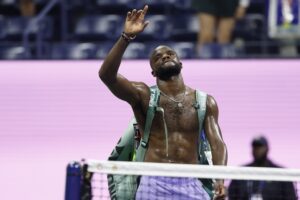 Frances Tiafoe had an outburst on the court.