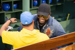 Boston Red Sox legend David Ortiz helped the Dodgers advance.