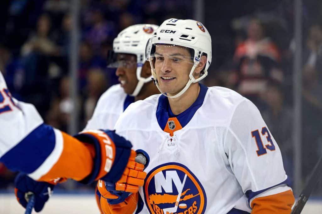 Mat Barzal against the Washington Capitals.