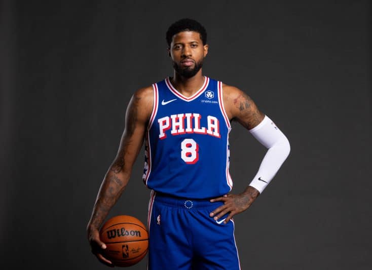 Paul George Philadelphia 76ers training camp