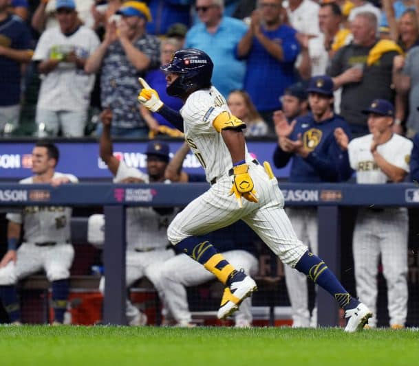 Milwaukee Brewers Jackson Chourio made history.