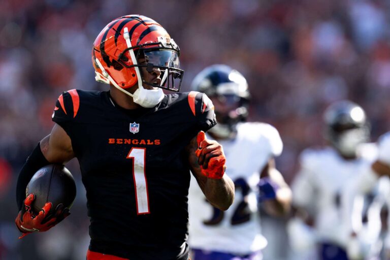 Cincinnati Bengals WR wide receiver Ja'Marr Chase DFS