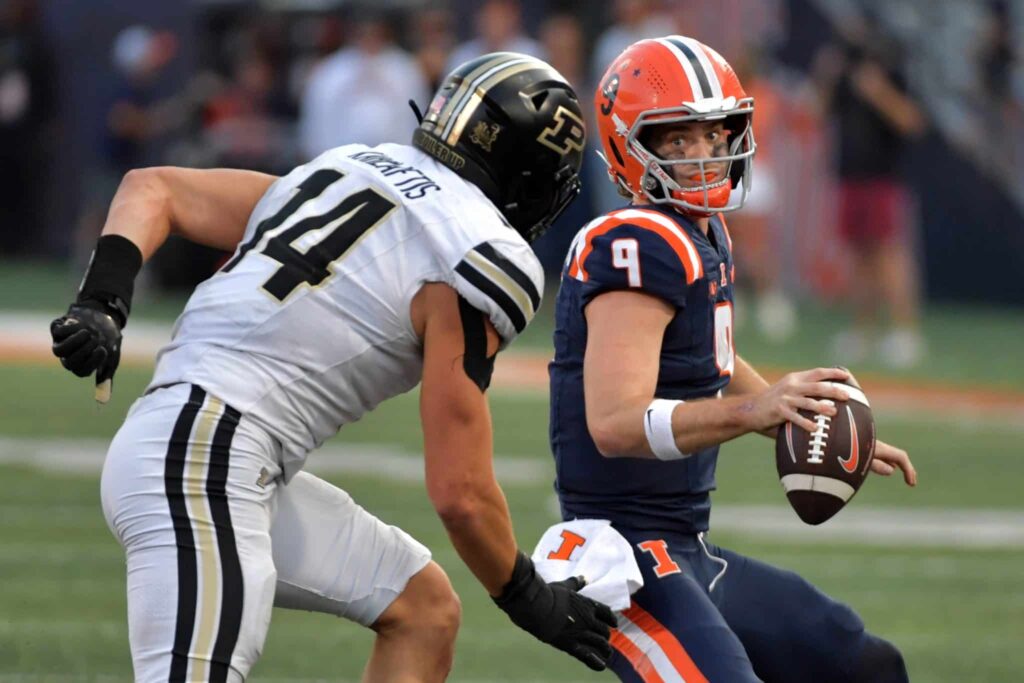 The Illinois Fighting Illini host the Michigan Wolverines in a marquee matchup.