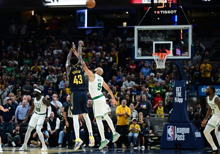 The Boston Celtics lost an OT thriller to the Indiana Pacers.