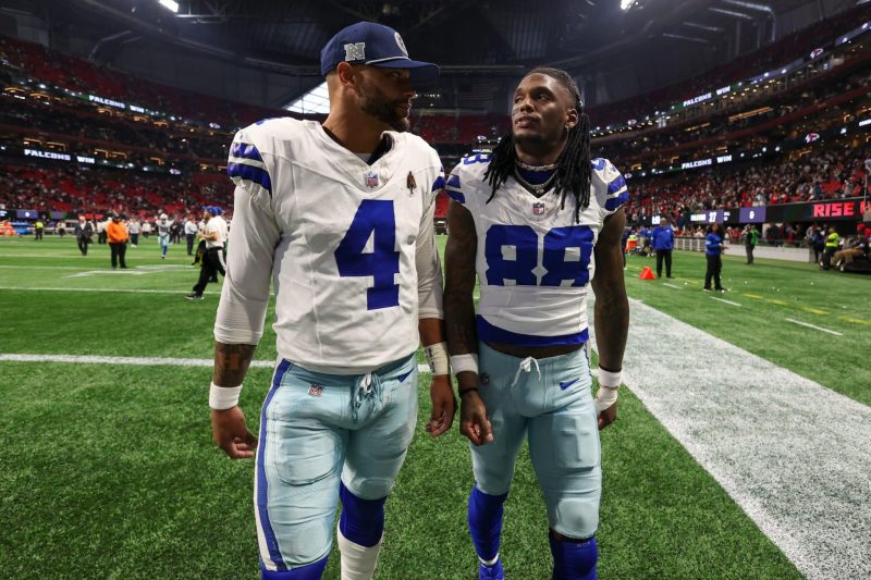 Dallas Cowboys Dak Prescott and CeeDee Lamb